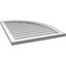 Ekena Millwork Quarter Round Top Right Surface Mount PVC Gable Vent w/ 2"W x 1-1/2"P Brickmould Frame, 26"W x 32"H GVPQR26X3202SN - alternate 3